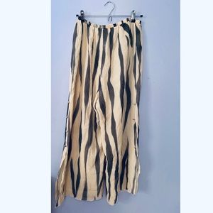 Tiger print silky pants